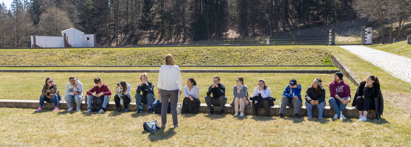 Workshop mit Jugendlichen in der Gedenkstätte Flossenbürg